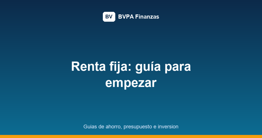 renta fija para principiantes featured image